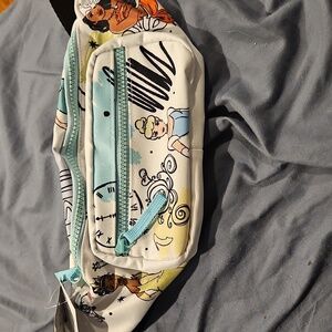 Disney Crossbody Bag in White and Blue with Artistic Design